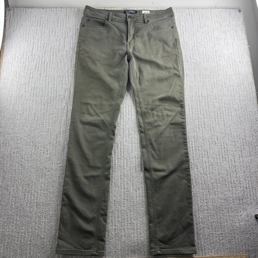 Ezekiel 305 Chopper Mens Olive Green Slim Fit Chino Pants Size 34x34